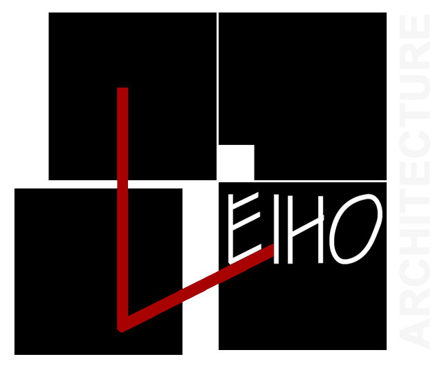 Logo Leiho Architecture Texte Blanc